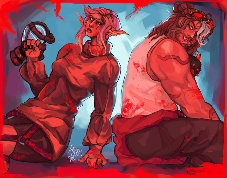 &#39;Chainsaw Killers&#39; Baghera &amp; Cellbit, de QSMP.